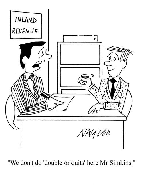 'We don't do 'double ro quits' here Mr Simkins.'