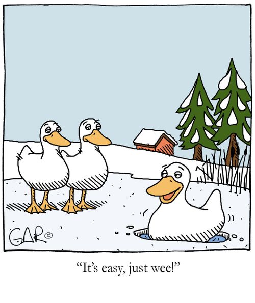 'It's easy, just wee!'