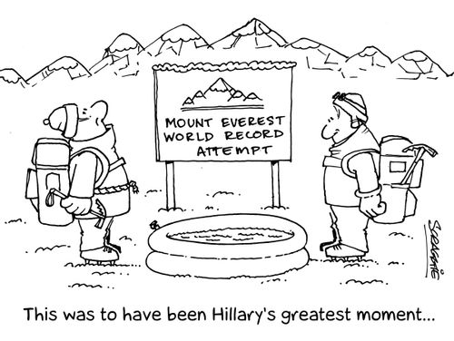 This was to have been Hillary's greatest moment,,,
