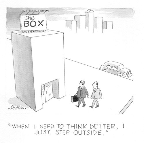 'When I need to think better, I just step outside.' 