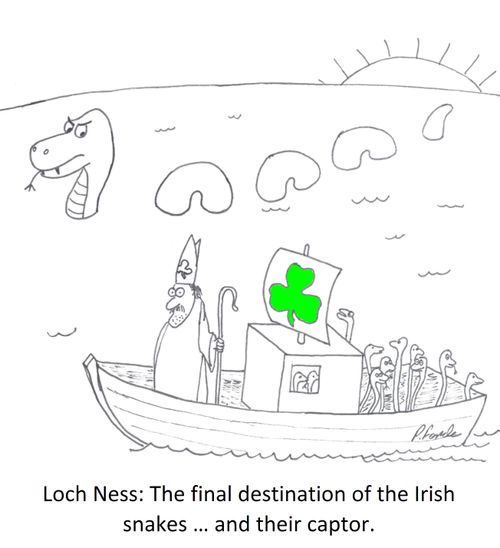 Loch Ness: The final destination of the Irish snakes … and their captor.