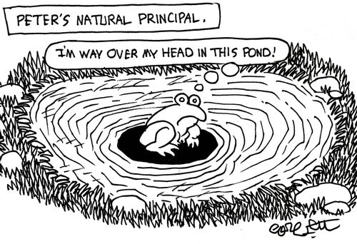 Peter's Natural Principal: 'I'm way over my head in this pond!'