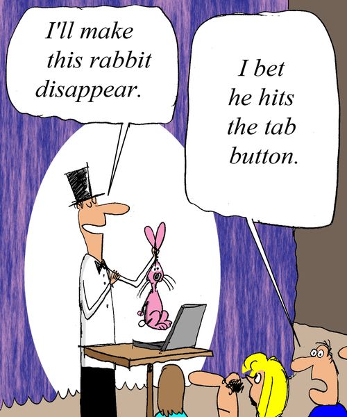 'I'll make this rabbit disappear.' 