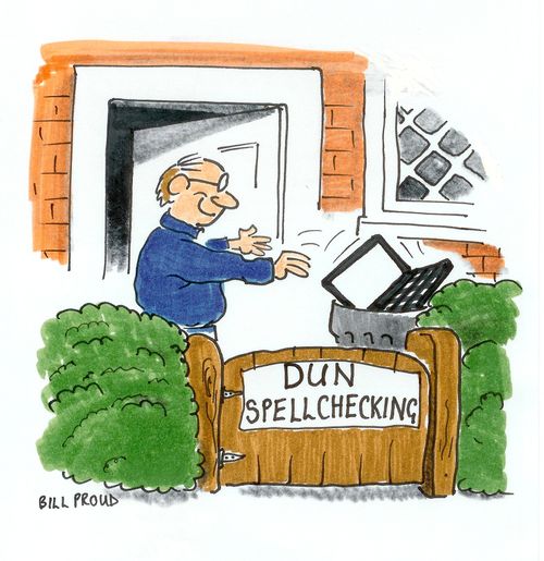 Dun spellchecking.