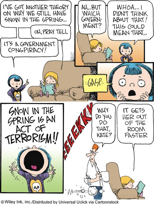 'Snow in the spring is an act of terrorism!'
