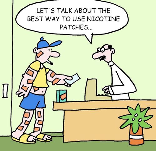 'Let's talk about the best way to use nicotine patches.'