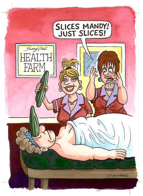 'Slices Mandy! Just slices!'