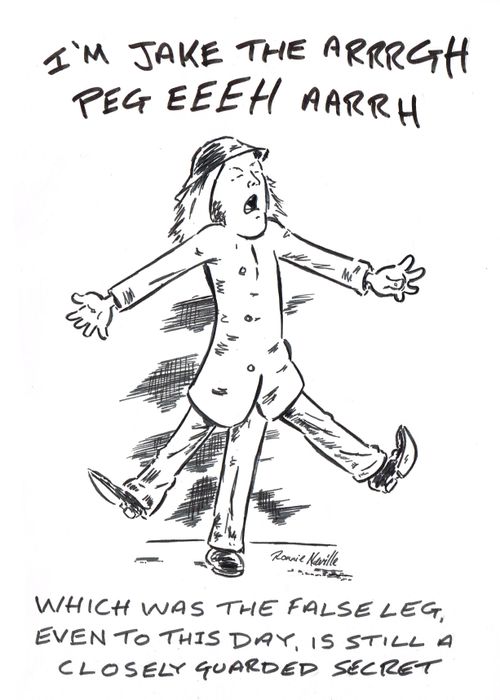Which was the false leg, even to this day is still a closely guarded secret.