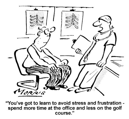 ...spend more time at the office and less on the golf course.