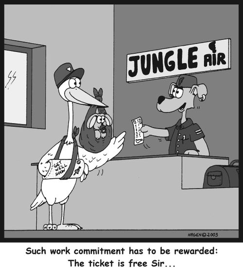 'Such work commitment has to be rewarded: The ticket is free Sir...'