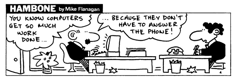 STRIP Hambone: Phone calls disrupting work
