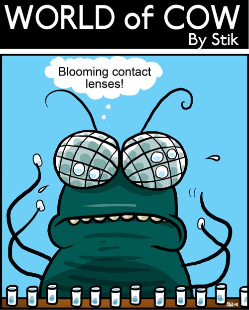 Bloomin' contact lenses!