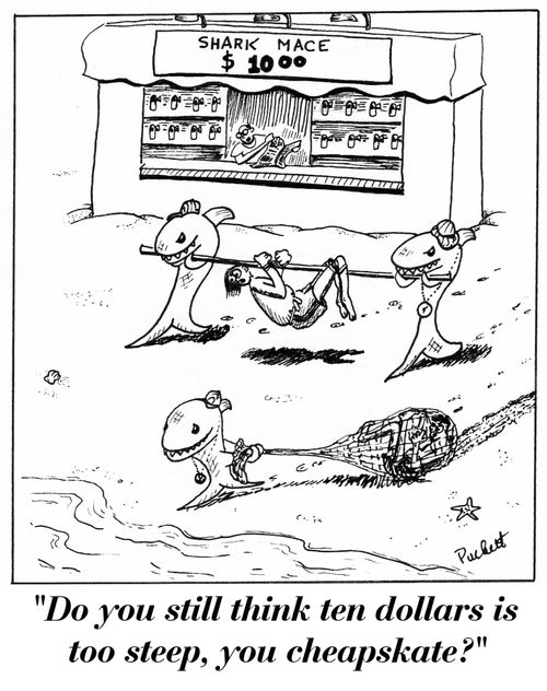 'Do you still think ten dollars is too steep, you cheapskate?'