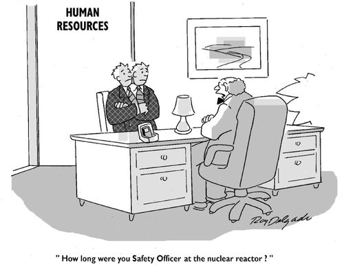 'How long were you safety officer at the nuclear reactor?'