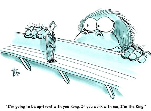 'I'm going to be up-front with you, Kong. If you work with me, I'm the King.'