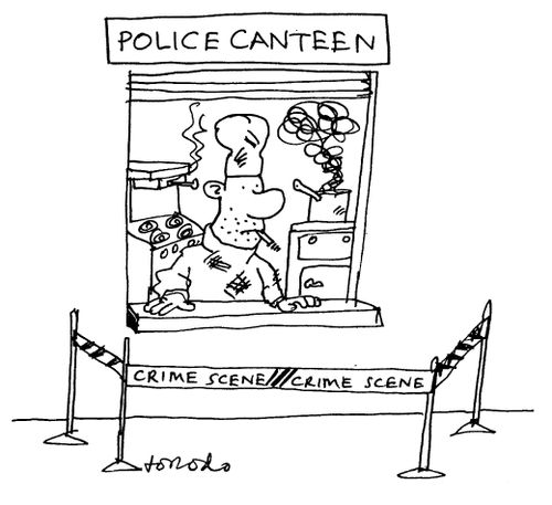 Crime Scene around Police Canteen