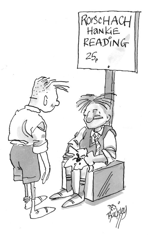 'Rorschach hankie reading.'