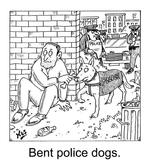 Bent Police Dogs