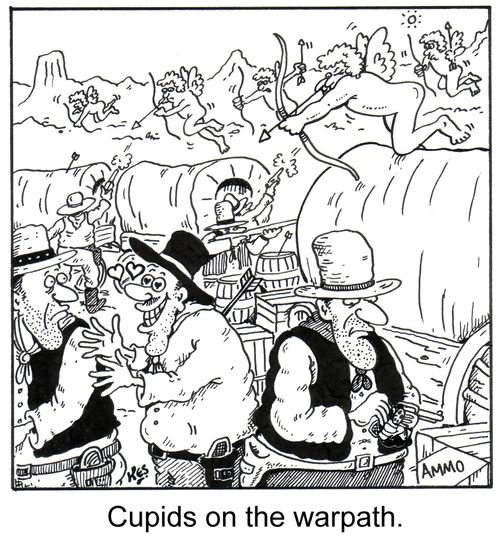Cupids on the warpath.