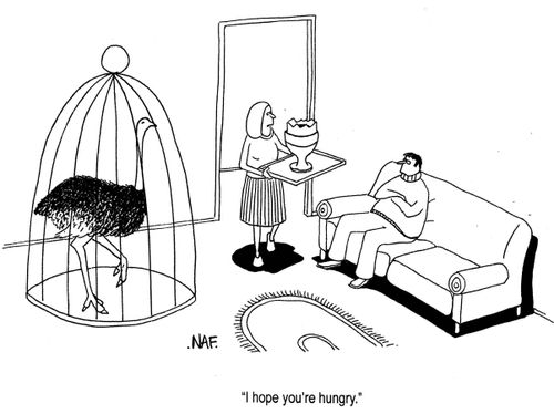 'I hope you're hungry.'