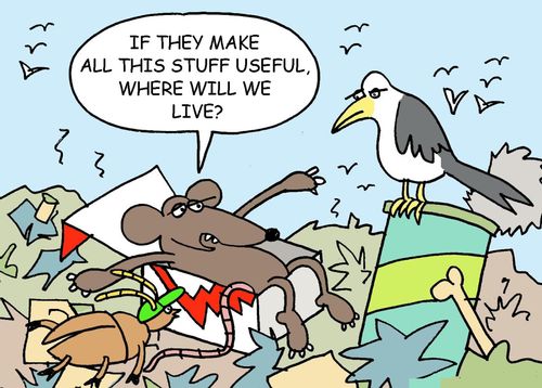 "If they make all this stuff useful, where will we live?"