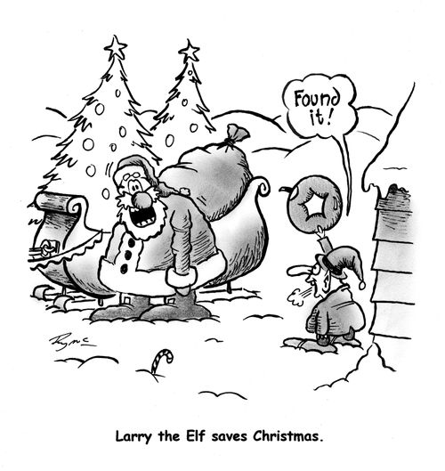 Larry the Elf saves Christmas