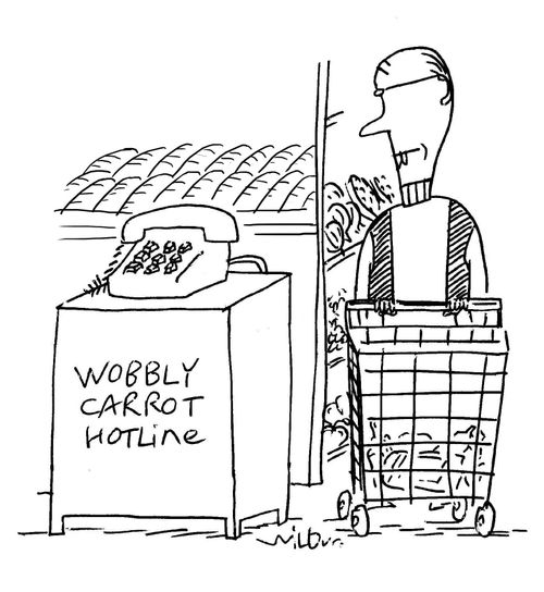 'Wobbly carrot hotline.'
