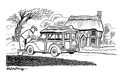 Thatched roof car.