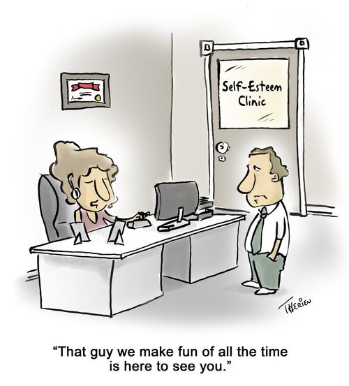 'That guy we make fun of all the time is here to see you.'