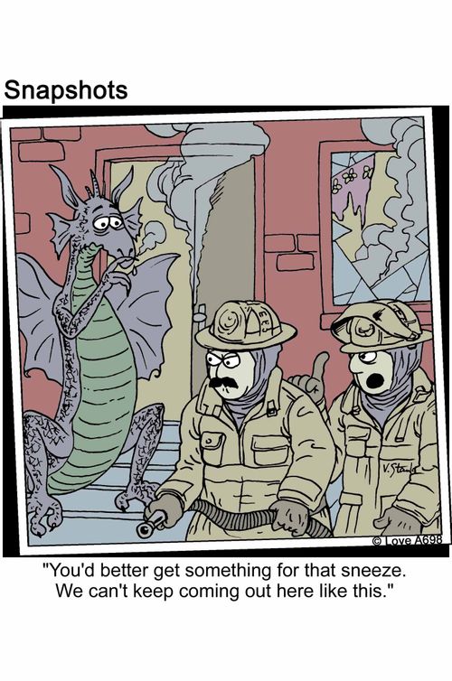 'You'd better get something for that sneeze. We can't keep coming out here like this.'