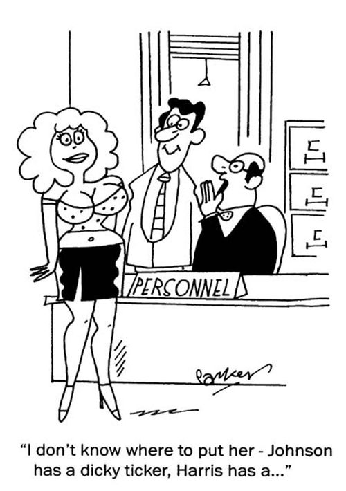 'I don't know where to put her,Johnson has a dicky ticker,Harris has a...'