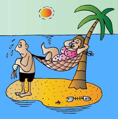 Man is Stranded as a Hammock Stand