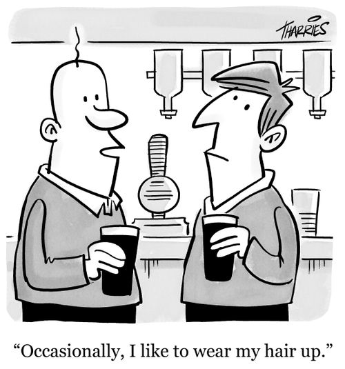 'Occasionally, I like to wear my hair up.'
