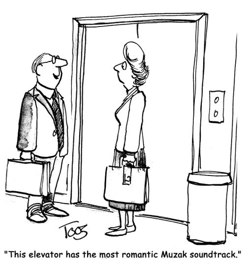 'This elevator has the most romantic Muzak soundtrack.'
