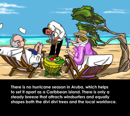 There is no hurricane season in Aruba...