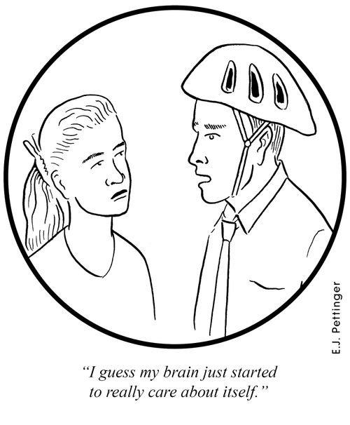 'I guess my brain just started to really care about itself.'