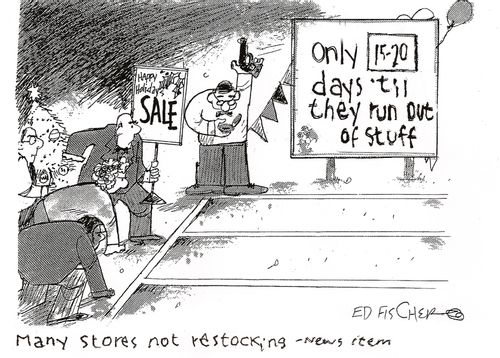 Many stores not restocking...
