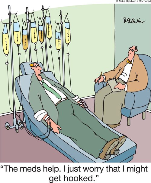 'The meds help. I just worry that I might get hooked.'