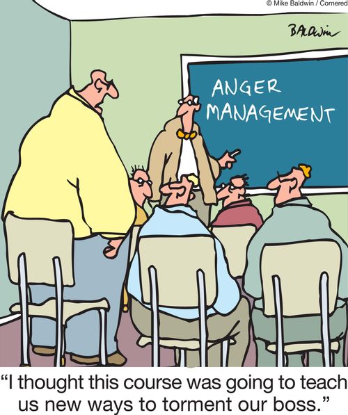 'I thought this course was going to teach us new ways to torment our boss.'