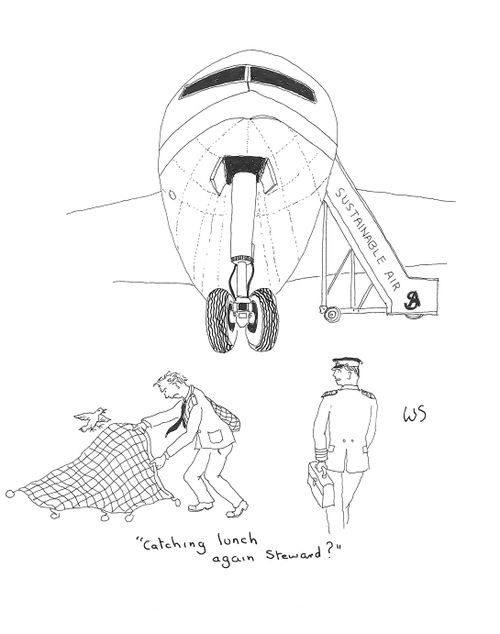 'Catching lunch again Steward?'