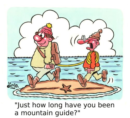 'Just how long have you been a mountain guide?'