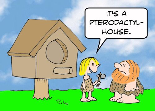 'It's a pterodactyl-house.'