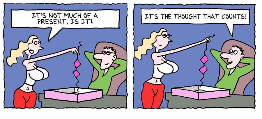 'It's not much of a present, is it?'