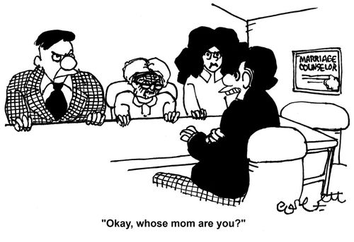 'Okay, whose mom are you?'