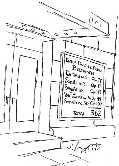 Erica Duvale, piano - Beethoven  -  Total of opus numbers...