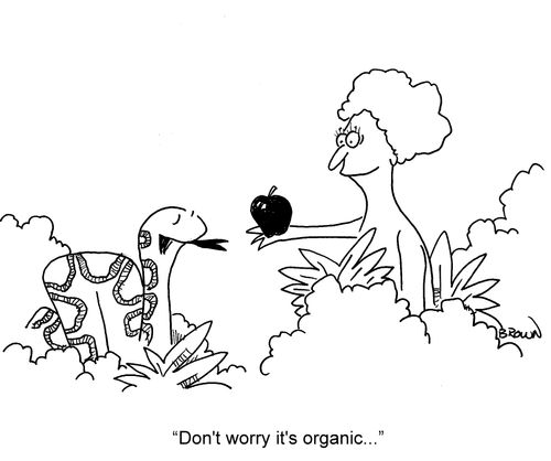 'Don't worry it's organic...'