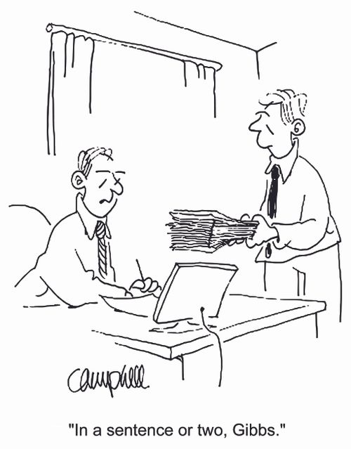 'In a sentence or two, Gibbs.'