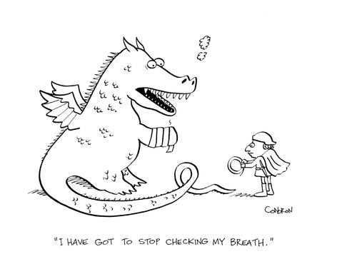 'I have got to stop checking my breath.'