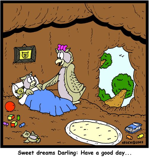 'Sweet dreams Darling: Have a good day...'