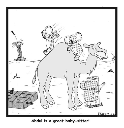 Abdul is a great baby-sitter!